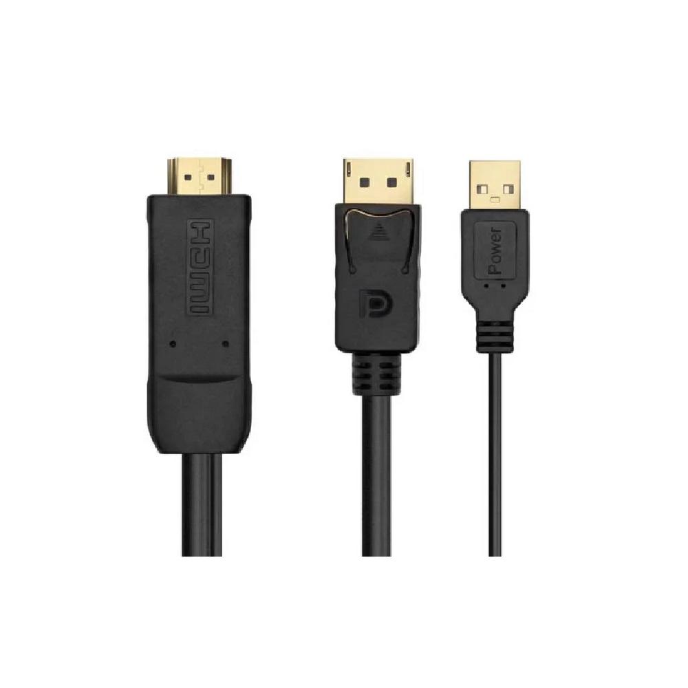 Adaptador conversor activo HDMI 2.0 a Displayport 1.2 M/H