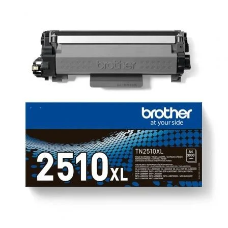 Brother Tóner Original TN2510XL Alta Capacidad Negro