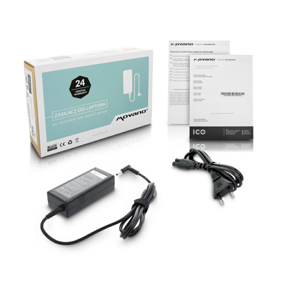 Cargador compatible para portátil HP 45W 19.5V 2.31A 4.5x3.0 mm Movano