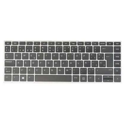 HP Teclado compatible para 640 G4 / 640 G5 Marco Plata