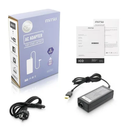 Mitsu Cargador compatible para Lenovo 65W 20V 3.25A 11.0x4.5 mm (rectangular)