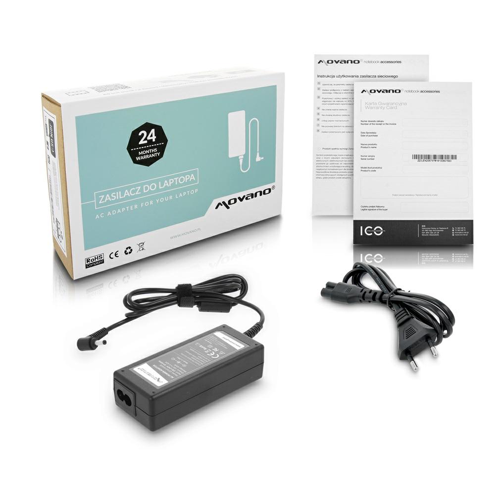 Cargador compatible para portátil ASUS 65W 19V 3.42A 4.0x1.35 mm Movano
