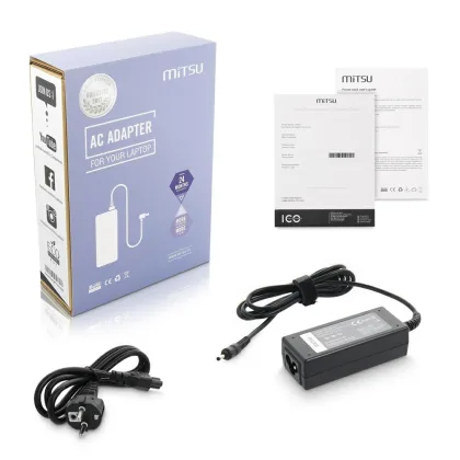 Mitsu Cargador compatible para Acer / ASUS / Medion 45W 19V 2.37A 3.0x1.1 mm
