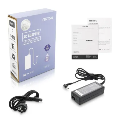 Mitsu Cargador compatible para ASUS 65W 19V 3.42A 4.0x1.35 mm