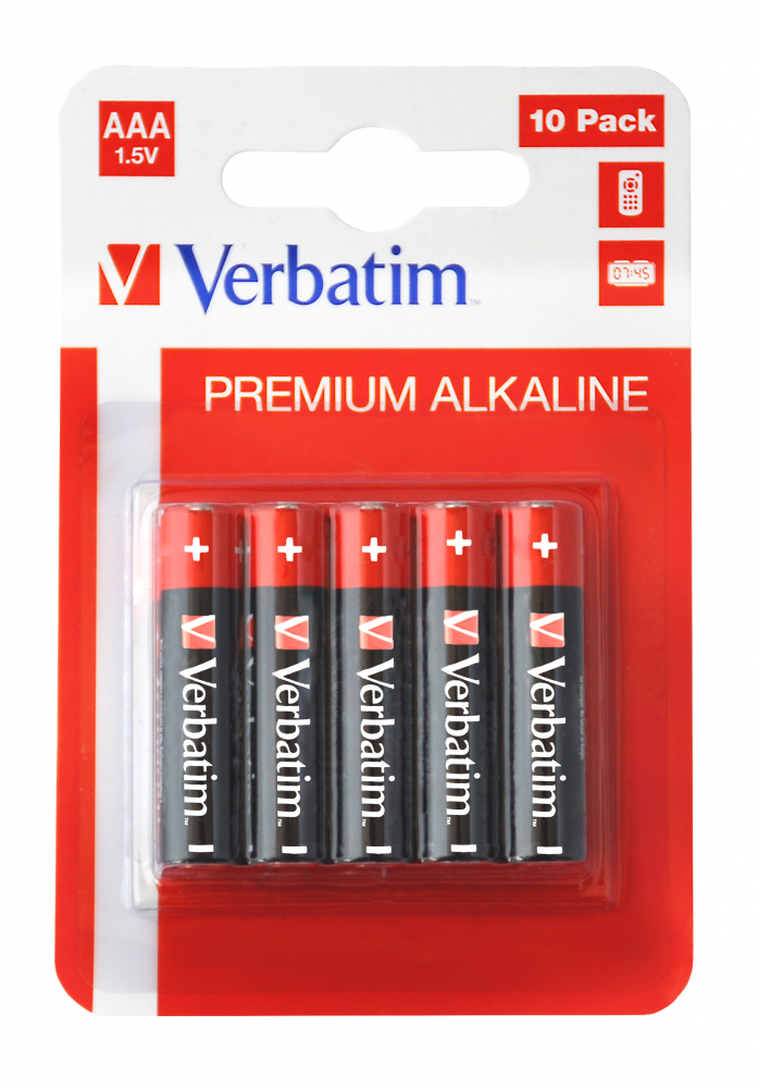 Verbatim Pilas Alcalinas AAA-LR03 -Pack 10U