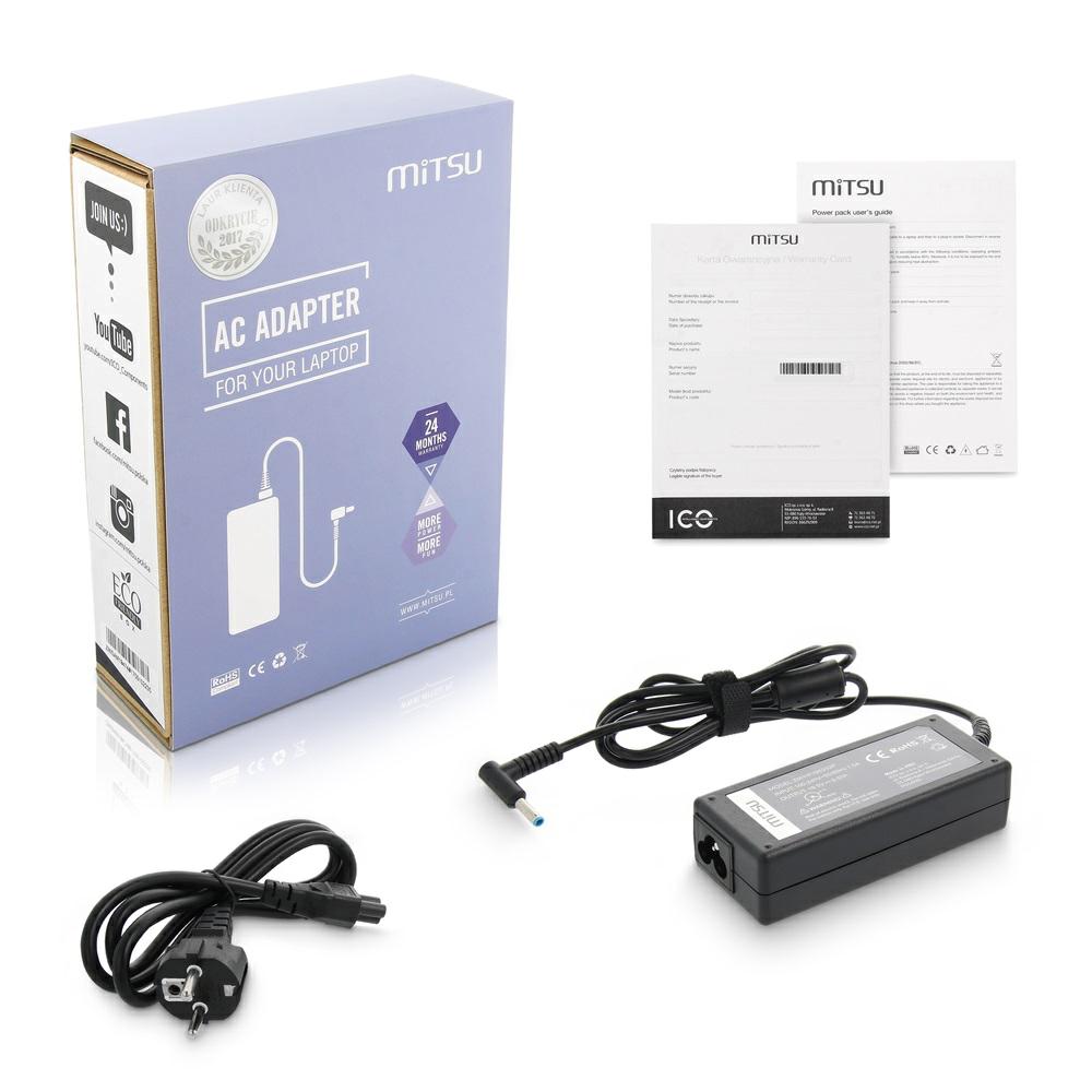 Cargador compatible para portátil HP 65W 19.5V 3.33A 4.5x3.0 mm Mitsu
