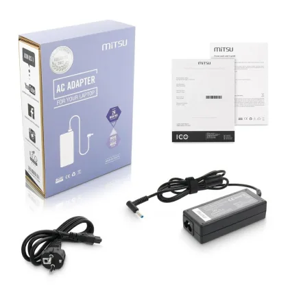 Mitsu Cargador compatible para HP 65W 19.5V 3.33A 4.5x3.0 mm