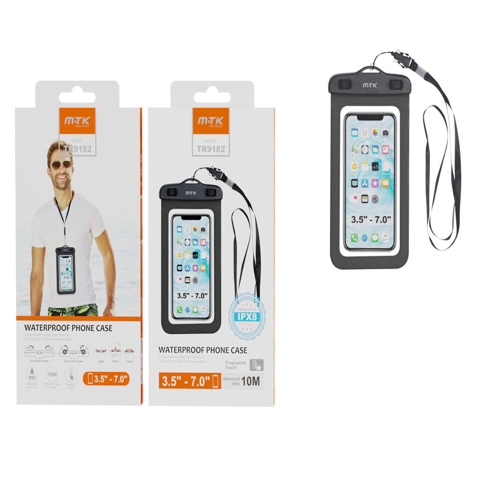 Funda impermeable Smartphone Hasta 7 pulgadas TR9182 / incluye correo / Negra / ONE+ / 0951822