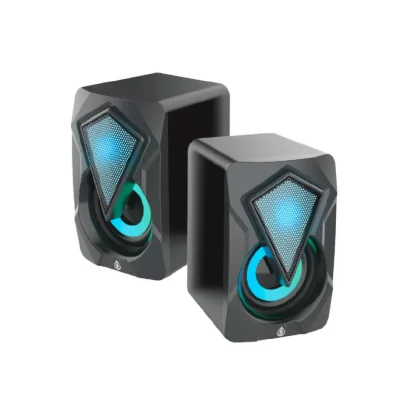 One+ Altavoces 2.0 NF4075 / Control de Volumen / USB / 6w (2x3w) / LED RGB Negro