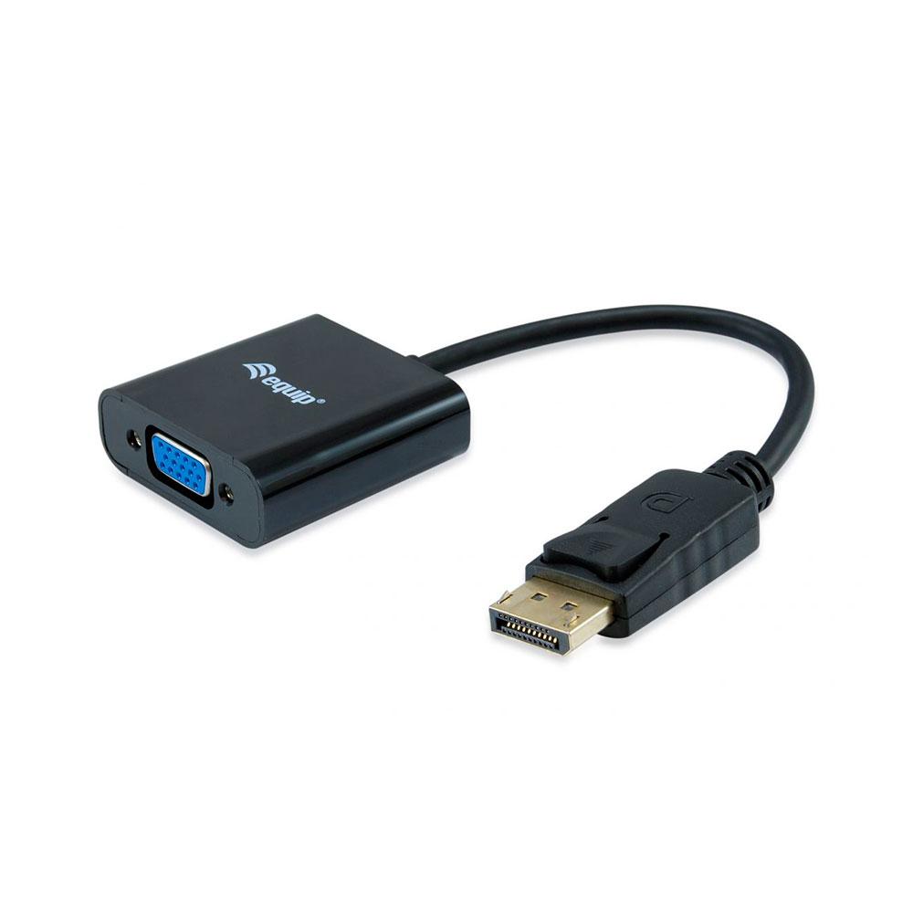 Adaptador DisplayPort a VGA Tipo B / Equip / 0,15 m / Negro / 133435