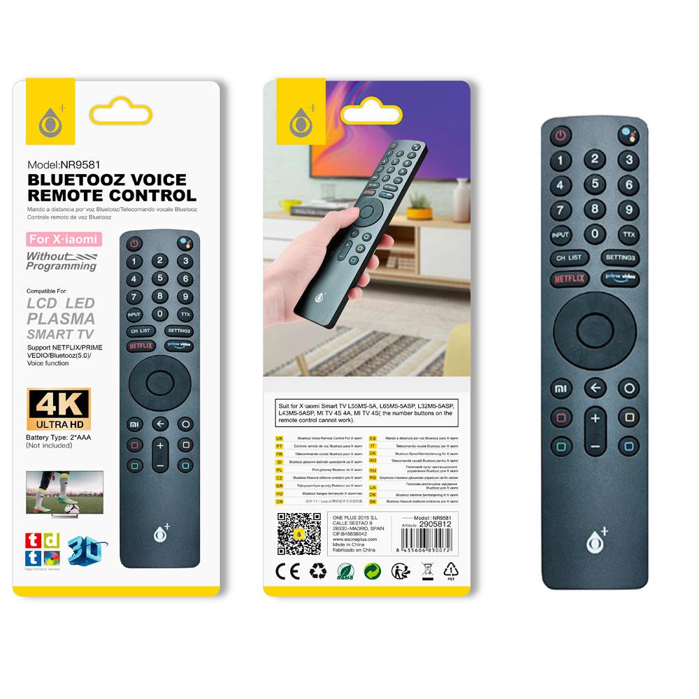 Mando a distancia TV Universal Xiaomi NR9581 / Negro / Smart TV / One+ / 2905812
