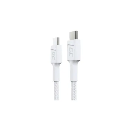 Greencell datos Type-C M/M / 0.3m / Qc 3.0 / Pd 60w Blanco
