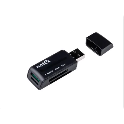 Natec Lector de tarjetas externo USB 2.0 / Mmc / MICROSD / Ms Pro / Ms Pro Duo / NCZ-0560