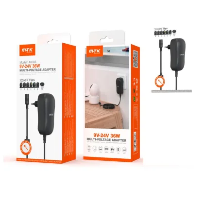 Mtk Cargador para universal Manual 36W TA0366 / 6 conectores / 1.2m / / 0053662