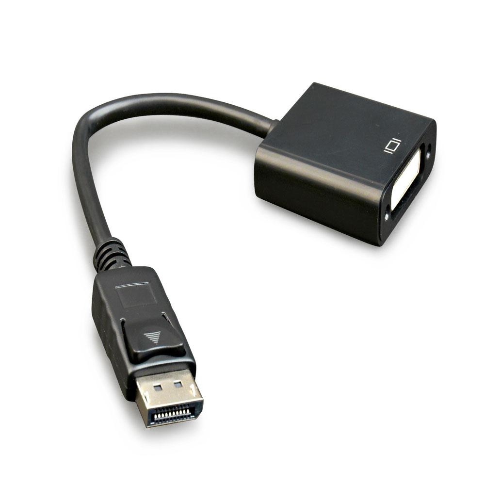Adaptador DisplayPort Macho a DVI 24+5 Hembra / A-dpm-dvif-002 / Negro