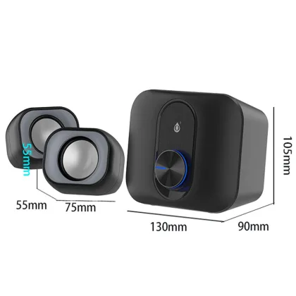 One+ Altavoces 2.1 NF4082 / 11w / USB / Jack 3.5mm Negro