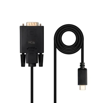 Nanocable conversor Type-C a Negro – VGA
