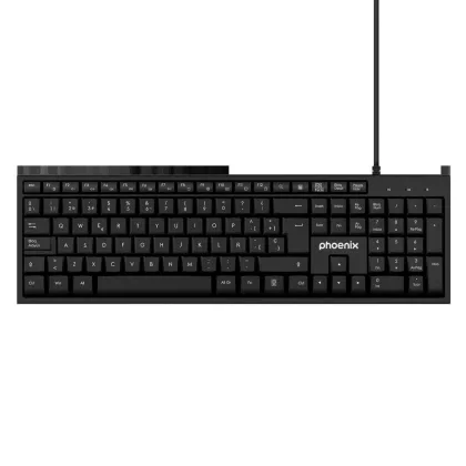 Phoenix Multimedia USB K100 / Resistente a salpicaduras Negro