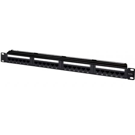 Aisens Patch Panel A141-0308/ 24 Puertos/ Cat.6/ Altura 1U