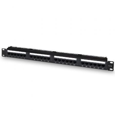 Aisens Patch Panel A141-0509/ 24 Puertos/ Cat.6/ Altura 1U/ Gestión de Cables