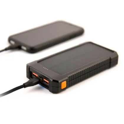 Gembird PowerBank Solar Type-C / 10.000 mah / 1x Type-C / 2x USB Negro