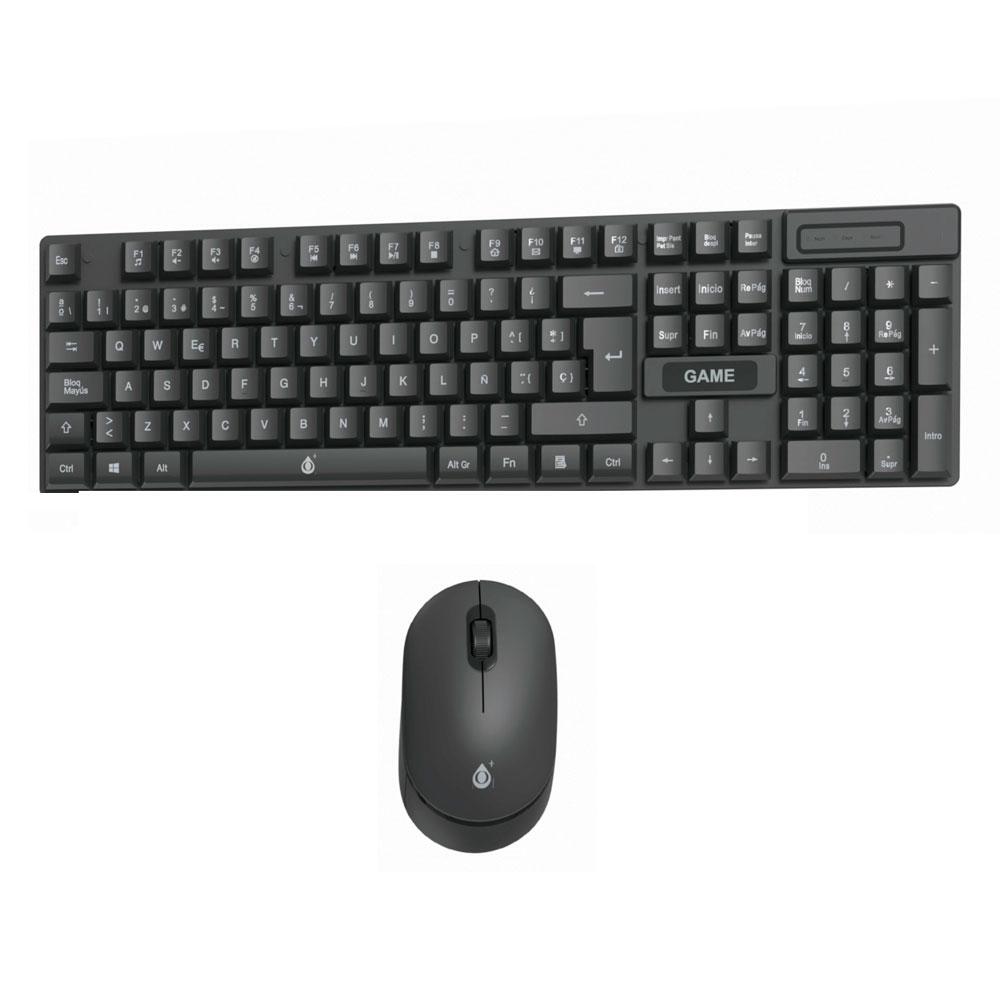 Combo Teclado + Raton Inalámbrico NG6076 / 1.000 Dpi / 105 Teclas / Negro / One+