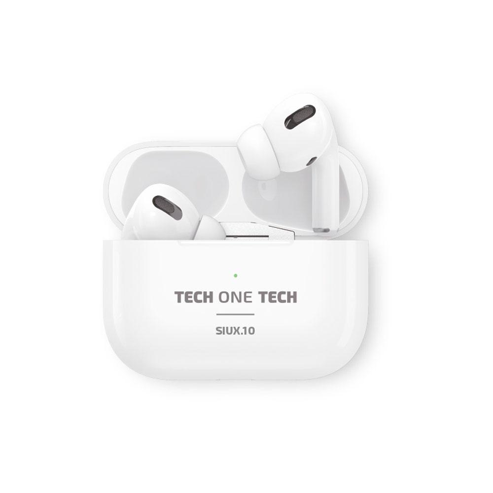 Auriculares Bluetooth 5.1 TWS SIUX 10 / Estuche de carga /  Blancos / IPX5 / TEC1410 / Tech One Tech