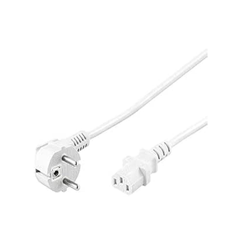 Cable alimentacion cpu a red schuko 1.8m / Blanco / Bulk ( Sin bolsa)