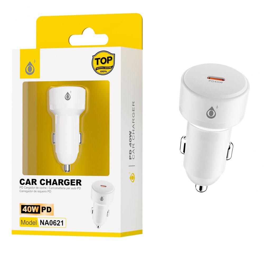 Cargador de coche-mechero Type-C / 40w / Blanco / NA0621 / One+ / 2006211