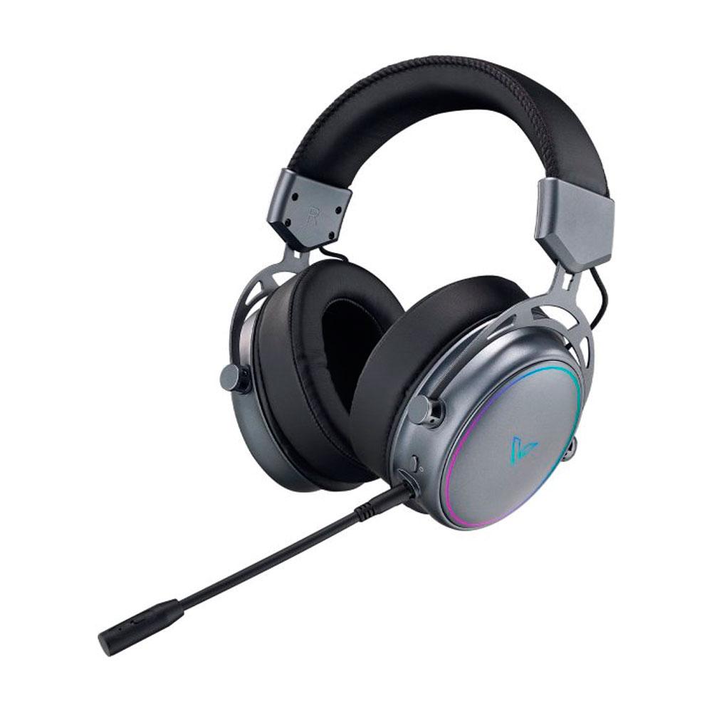 Auriculares inalambricos RAPOO VH800 Gaming / BT 5.2 / RF 2.4Ghz / RGB / Cancelacion de ruido / Negro