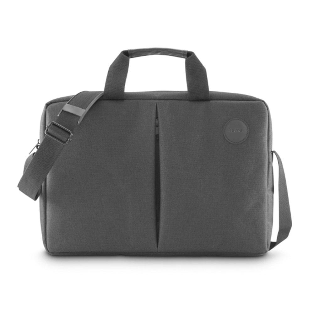 Maletin Hama Genua hasta 15.6\" / Bolsillo Frontal / Bandolera Ajustable / Negro