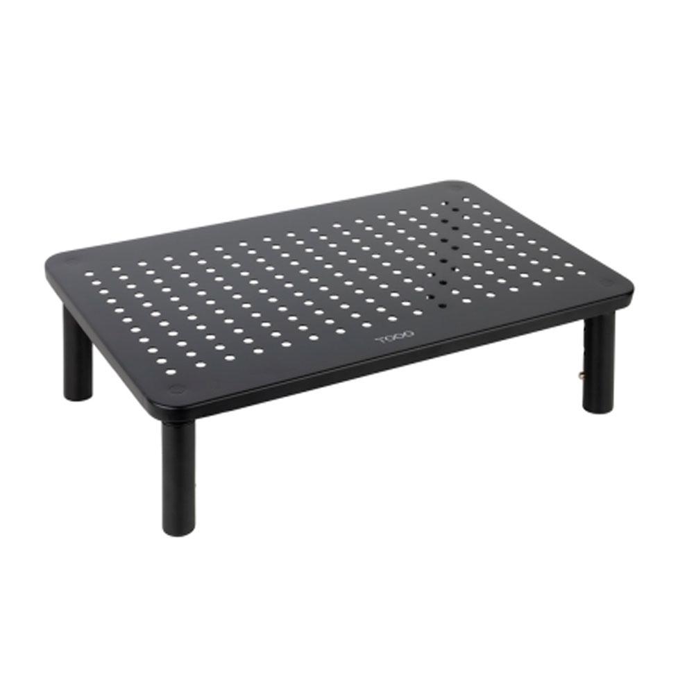 Soporte Elevador para Monitor - Portatil TOOQ / Altura regulable / Peso Max. 20Kg / Negro / TQMR081