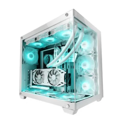 Mars Gamin ÷ Caja e-atx mars gaming mcv4 white