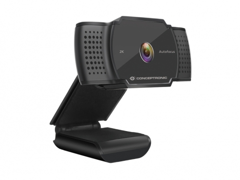 ÷ Webcam 2k conceptronic amdis 5mp usb 3.6mm 30 fps angulo vision 72 microfono integrado