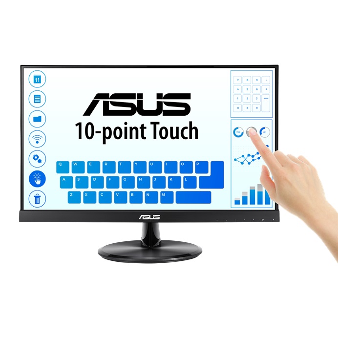 ÷ Monitor 22\" tactil hdmi vga asus vt229h fhd 5ms altavoces, touch tactil 10 puntos