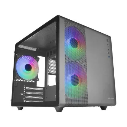 Mars Gamin ÷ Caja microatx cube gaming mars gaming mc400 black