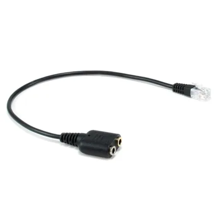 Equip rj9 a 2 x jack 3.5mm macho - hembra 0.25m