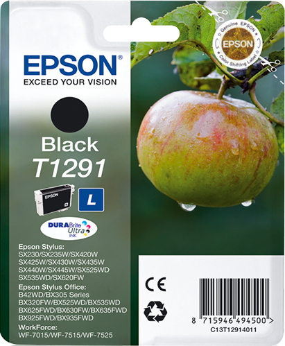 ÷ Tinta original epson t1291 negro c13t12914011 11.2ml