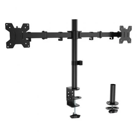 Aisens Soporte de Mesa para 2 Monitores DT32TSR-279/ Giratorio/ Inclinable/ hasta 10kg