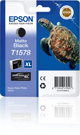 ÷ Tinta original epson t1578 negro mate c13t15784010 25.9ml