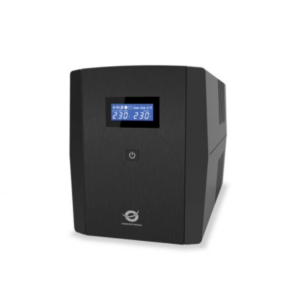 ÷ Sai 2200va conceptronic 1320w 2 shucko + 3 iec proteccion puerto lan modem zeus 04em