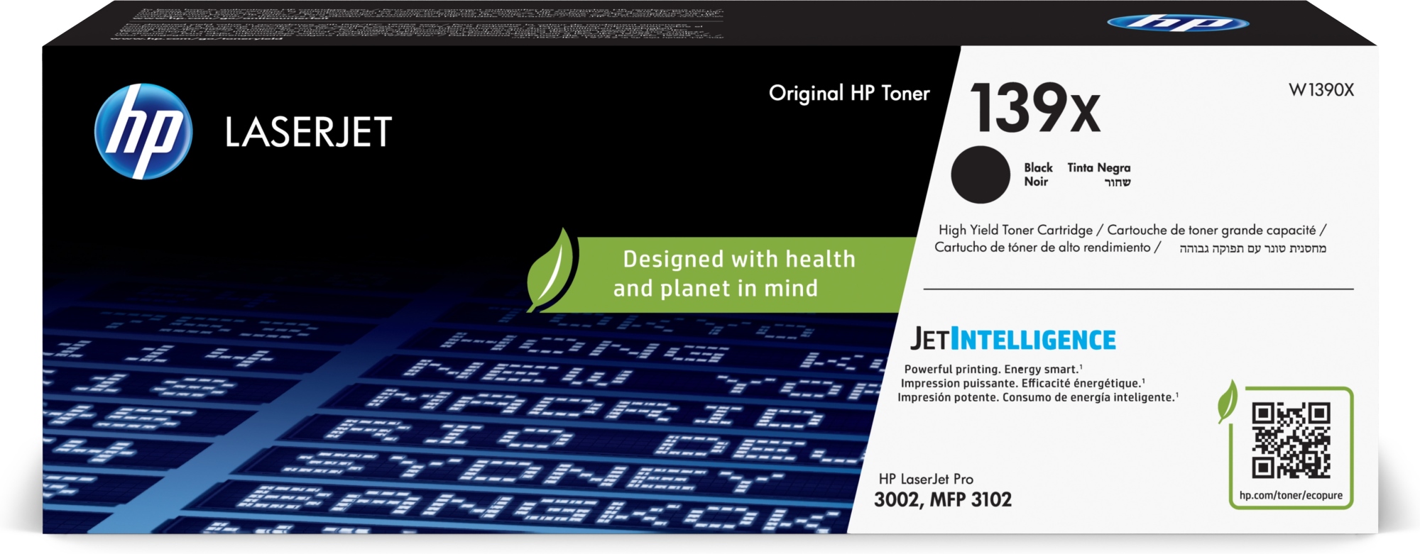 ÷ Tóner original hp w1390x 139x negro 4.000 páginas
