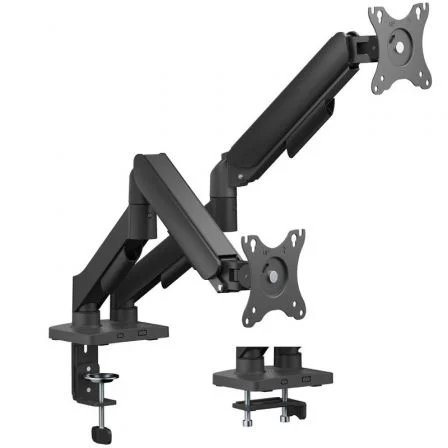 Aisens Soporte de Mesa con Contrapeso para 2 Monitores DT32TSR-357/ Giratorio/ Inclinable/…