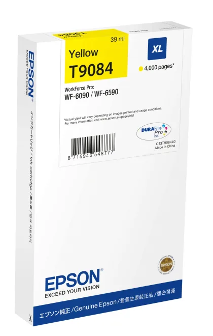 Epson ÷ Tinta original t9084 xl amarilla c13t908440 39ml