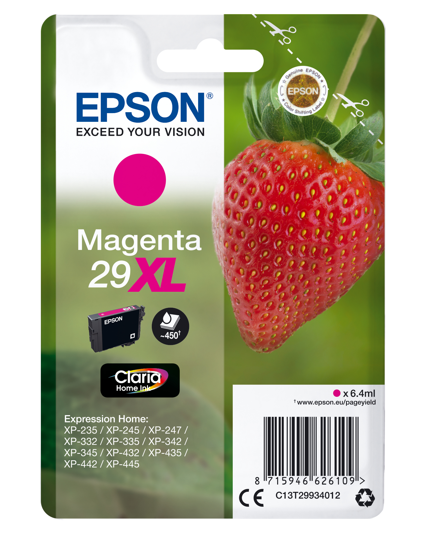 ÷ Tinta original epson t2993 xl magenta c13t29934012 6.4ml