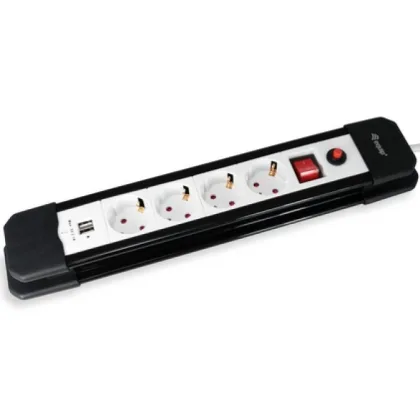 Equip ÷ Regleta alimentacion con 4 tomas de red
