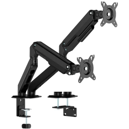 Aisens Soporte de Mesa con Contrapeso para 2 Monitores DT32TSR-451/ Giratorio/ Inclinable/…
