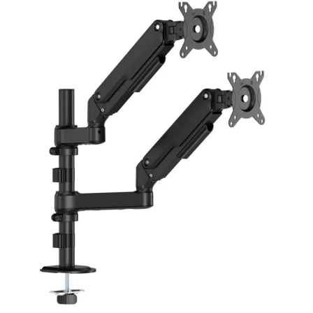 Aisens Soporte de Mesa con Contrapeso para 2 Monitores DT32TSR-453/ Giratorio/ Inclinable/…