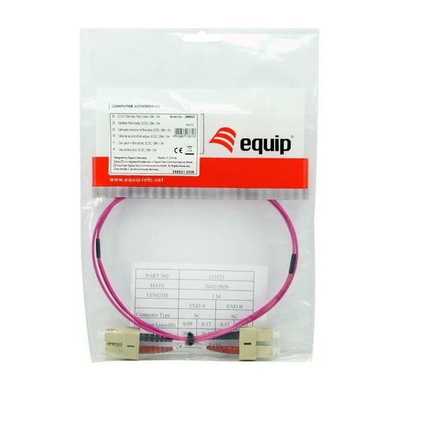 ÷ Cable fibra optica om4 multimodo libre halogenos sc/sc 50/125u 2m
