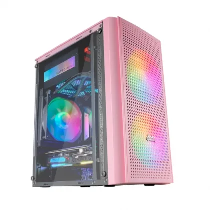 Mars Gamin ÷ Caja microatx gaming mars gaming mc300 pink